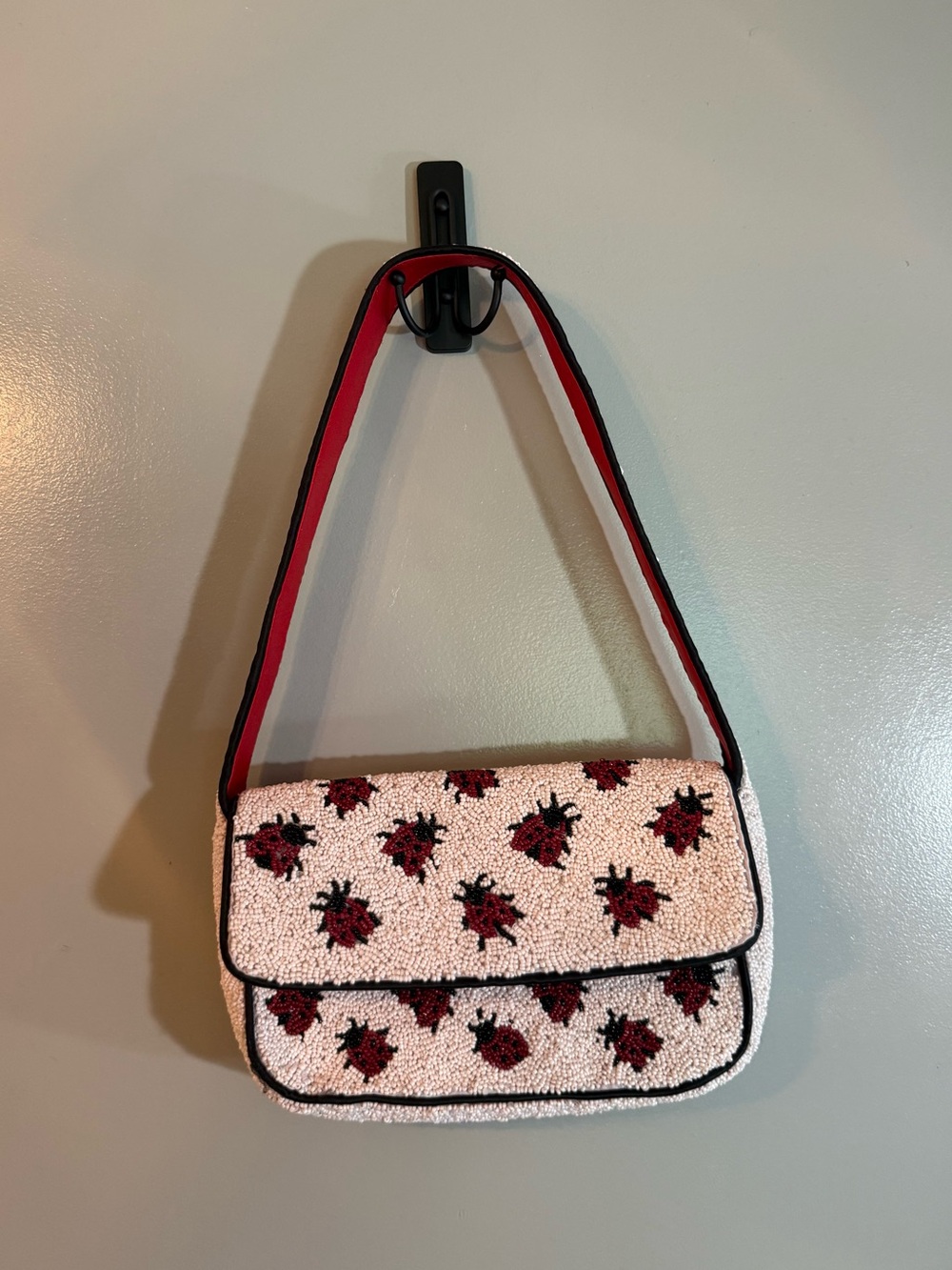 Ladybug Beaded Shoulder Bag - Viral Handmade India TJMaxx Purse